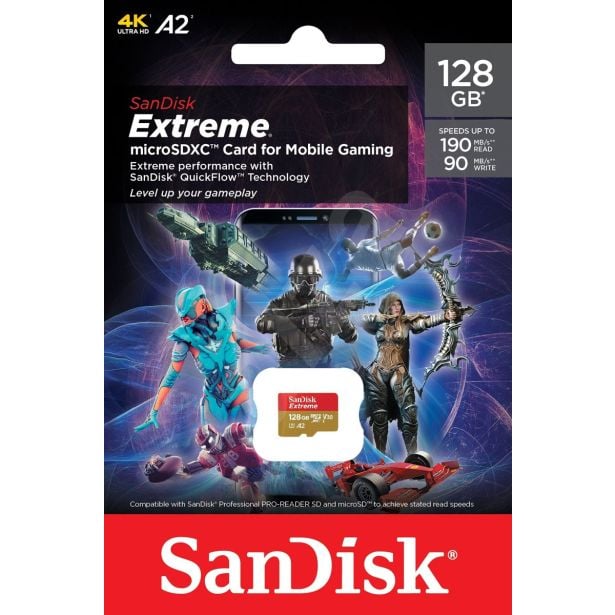 POMNILNIŠKA KARTICA SANDISK SAN EXTR GAMING 128GB