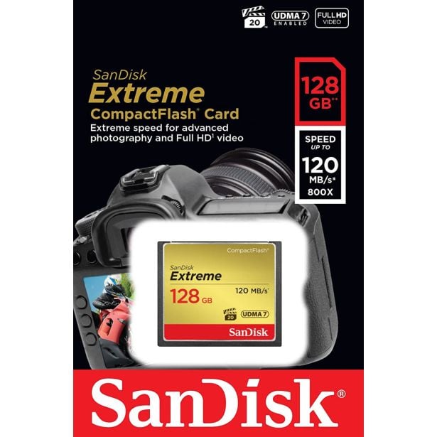 POMNILNIŠKA KARTICA SANDISK SANDISK 128GB CF EXTREME