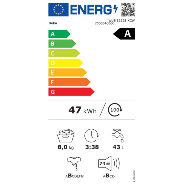 PRALNI STROJ BEKO WUE8622BXCW