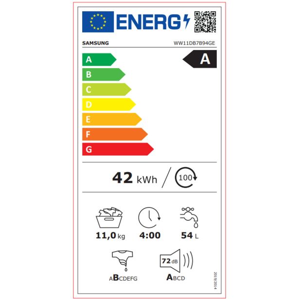 PRALNI STROJ SAMSUNG WW11DB7B94GEU4 BESPOKE 11 KG AUTO DOSE