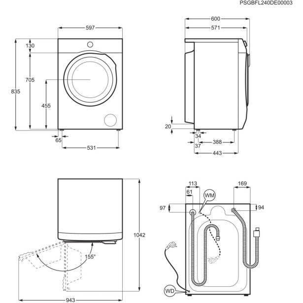 PRALNO-SUŠILNI STROJ ELECTROLUX EW7W4492E