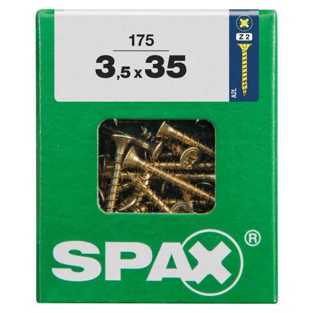 UNIVERZALNI VIJAK SPAX PZ 3.5X35 YELLOX A2G V ZAVITKU 175KOS