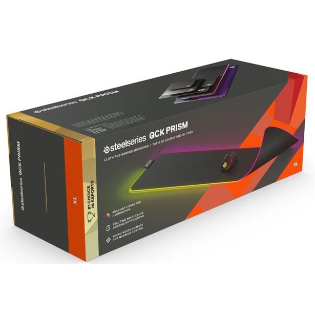 RAČUNALNIŠKI DODATEK STEELSERIES QCK PRISM CLOTH SVETLEČA POD XL