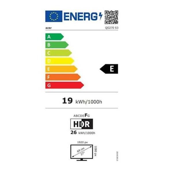 RAČUNALNIŠKI MONITOR ACER NITRO QG270S3BIPX 27 " 16:9 1MS 180 HZ