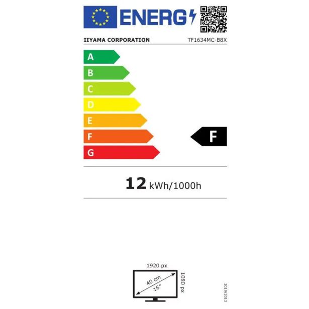 RAČUNALNIŠKI MONITOR IIYAMA LCD TOUCH OPEN FRAME TF16 15.6" LED