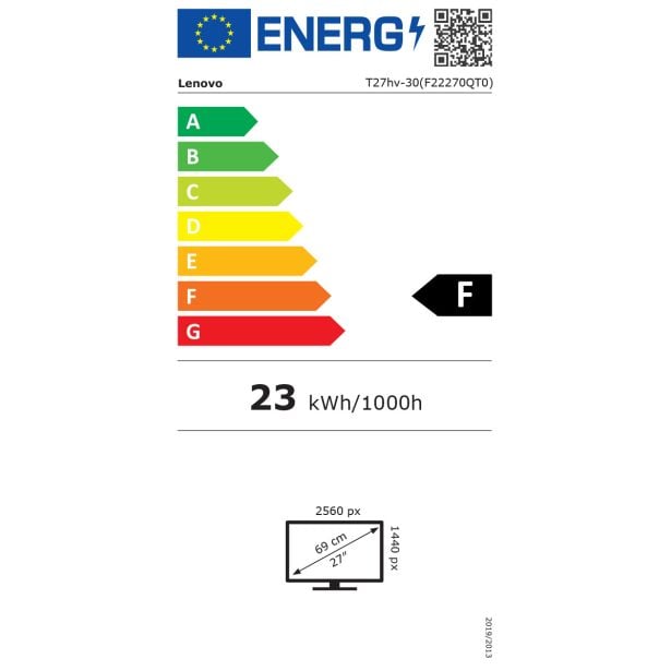 RAČUNALNIŠKI MONITOR LENOVO TV T27HV-30 27 IPS QHD 16:9