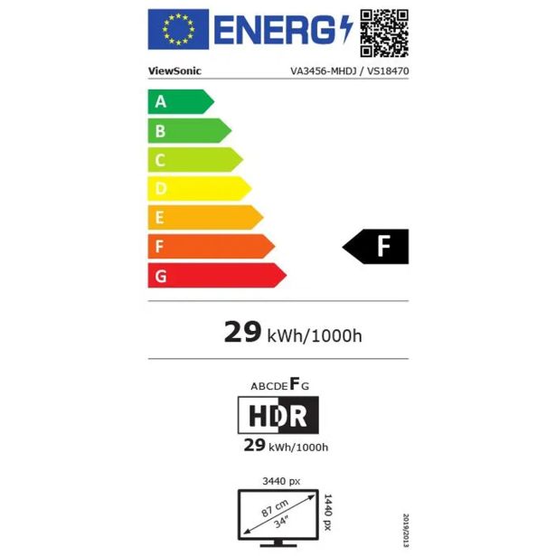 RAČUNALNIŠKI MONITOR VIEWSONIC LCD VA3456-MHDJ IPS 21:9 34" LED