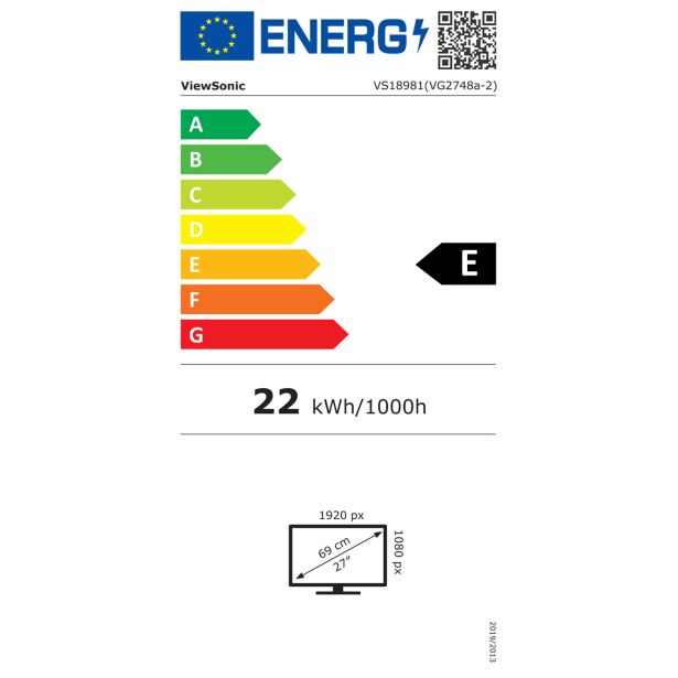 RAČUNALNIŠKI MONITOR VIEWSONIC LCD VG2748A-2 IPS FHD VGA 27" LED