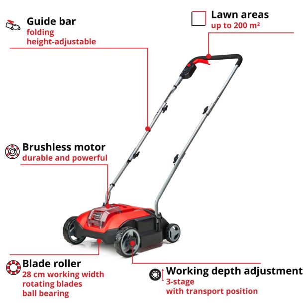 RAHLJALNIK ZELENIC EINHELL GC-SC 18/28 LI-SOLO