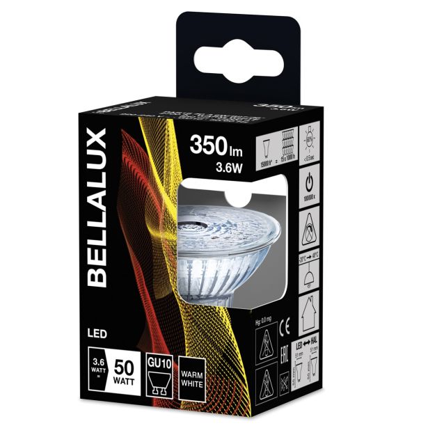 RAZNA LED ŽARNICA BELLALUX PAR16 36° 4.3W/827 230V GU10