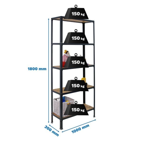 REGAL SIMONRACK SIMONHOME CLICK WOOD PLUS 5/300 ANTRACITE/OSB