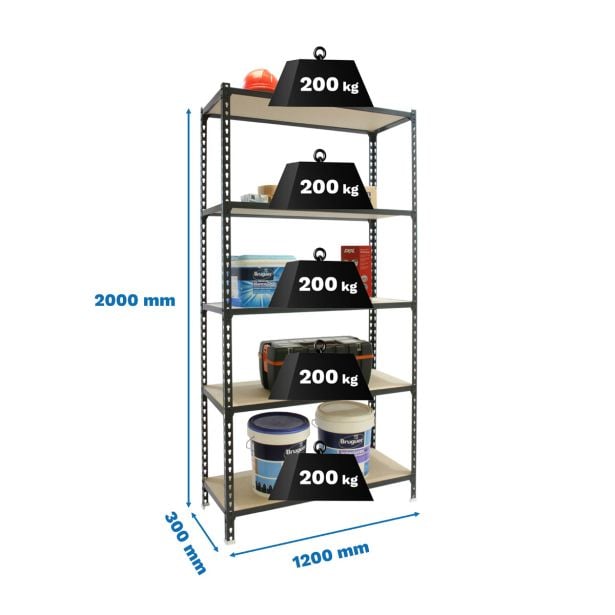 REGAL SIMONRACK WOODCLICK MEGAPLUS 5/300 ANTRACIT/LES