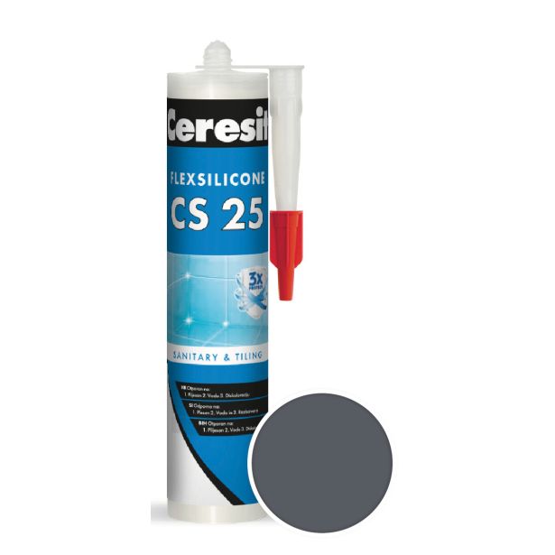 SILIKONSKA TESNILNA MASA HENKEL ACB CERESIT CS 25 16 GRAPHITE 280 ML