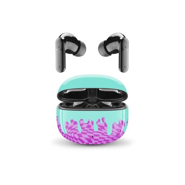 SLUŠALKE MUSIC SOUND MINT-VIJOLA BLUETOOTH UŠESNE TWS