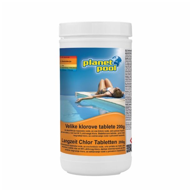 SREDSTVO ZA NEGO PLANET POOL VELIKE KLOROVE TABLETE 1 KG