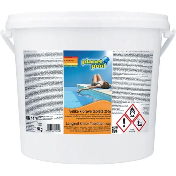 SREDSTVO ZA NEGO PLANET POOL VELIKE KLOROVE TABLETE 5 KG