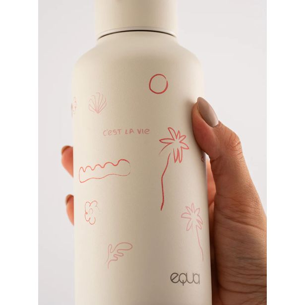 STEKLENICA ZA VODO EQUA TIMELESS CEST LA VIE, 600 ML