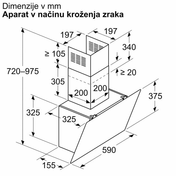 STENSKA KUHINJSKA NAPA BOSCH DWK65DK60