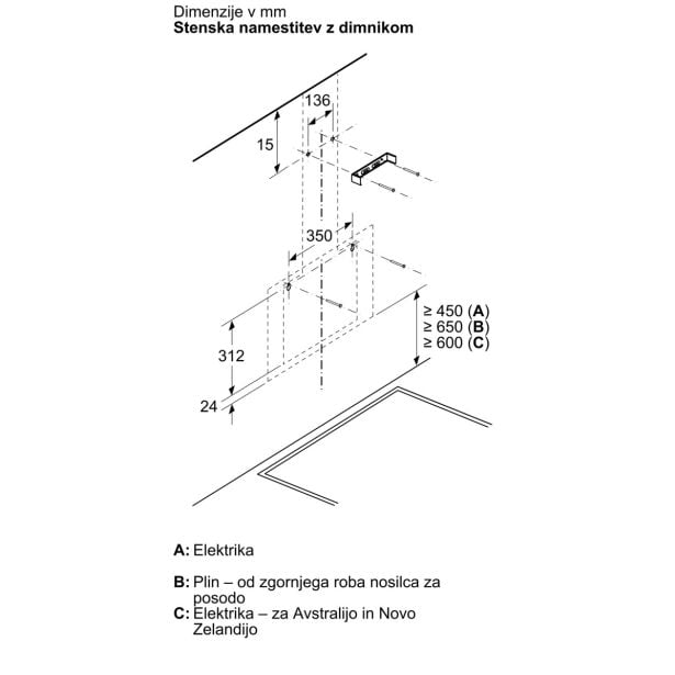 STENSKA KUHINJSKA NAPA BOSCH DWK65DK60