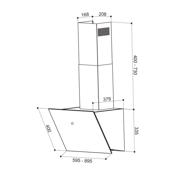 STENSKA KUHINJSKA NAPA FABER VRT BK A60 2LS