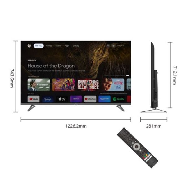 TELEVIZOR SMARTTECH 55QG04G GAMING 144 HZ QLED 4K GOOGLE TV