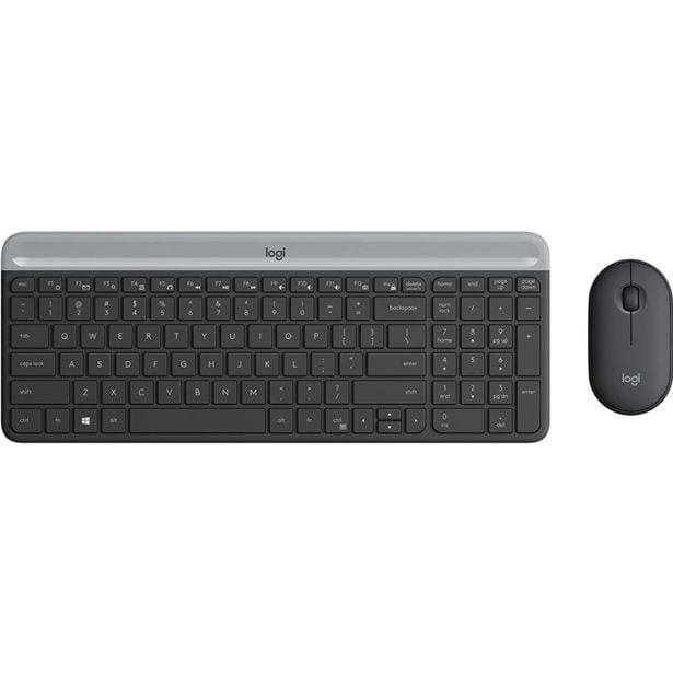 TIPKOVNICA LOGITECH SLIM MK470 + MIŠKA MK470 BREZŽIČNA GRAFITNA