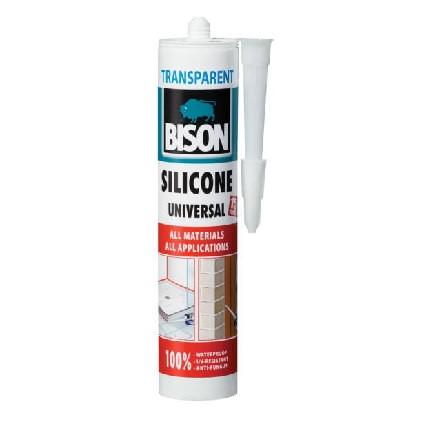 ACETATNI SILIKON BISON TRANSPARENT 280ML