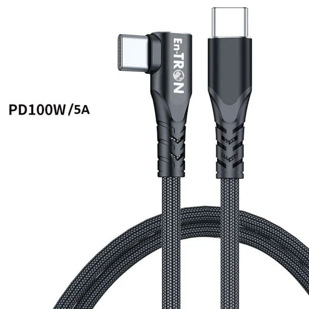 USB KABEL EN-TRON KOTNI USB-C (WH-A6) ČRN