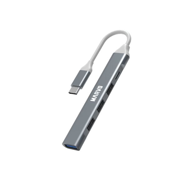 USB RAZDELILEC (HUB) MARVO UH008 (USB C TO A 3X USB 2.0 1XUSB 3.0)