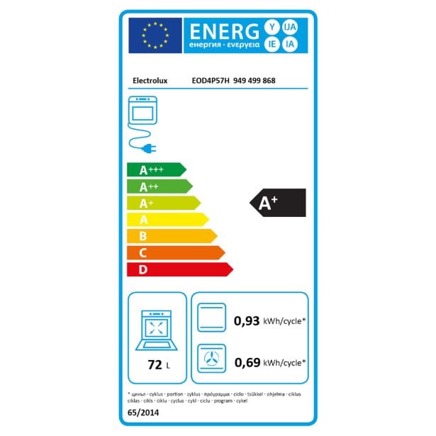 VGRADNA PARNA PEČICA ELECTROLUX EOD4P57H