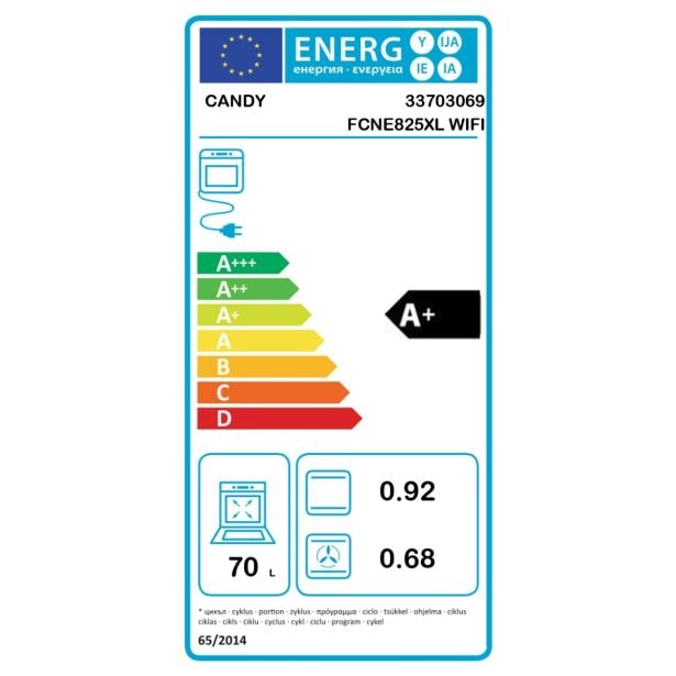 VGRADNA PEČICA CANDY FCNE825XL WIFI