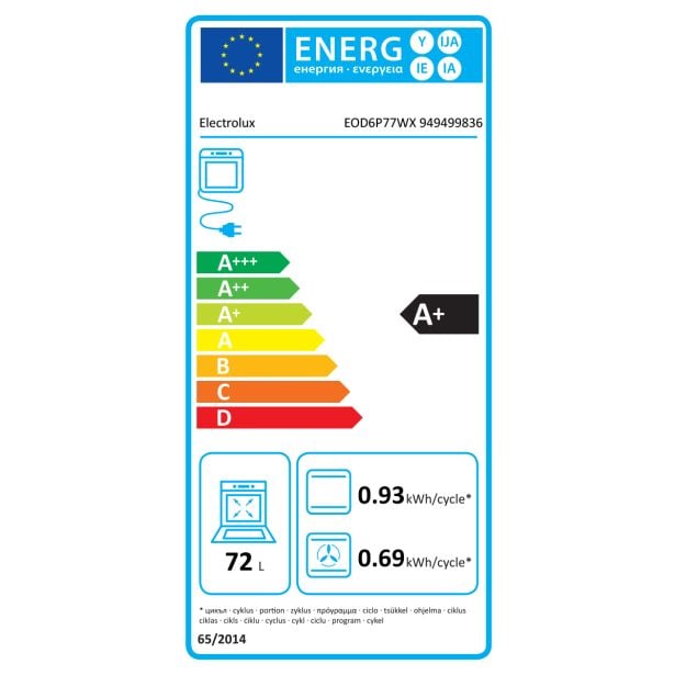 VGRADNA PEČICA ELECTROLUX EOD6P77WX