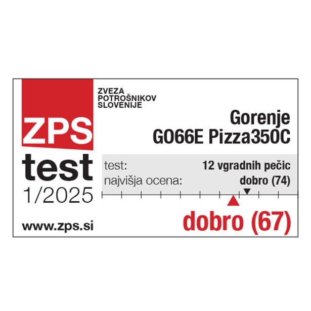 VGRADNA PEČICA GORENJE GO66E PIZZA350C