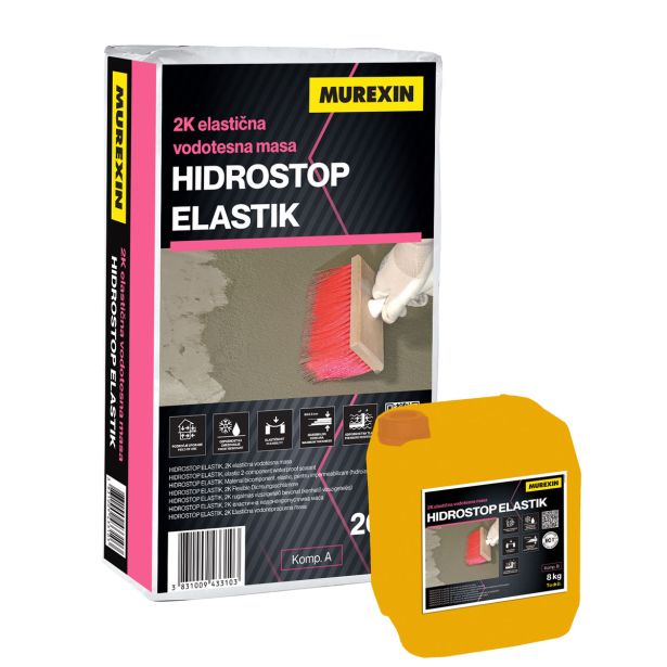 VODOTESNA MASA MUREXIN HIDROSTOP ELASTIK A+B 28 KG