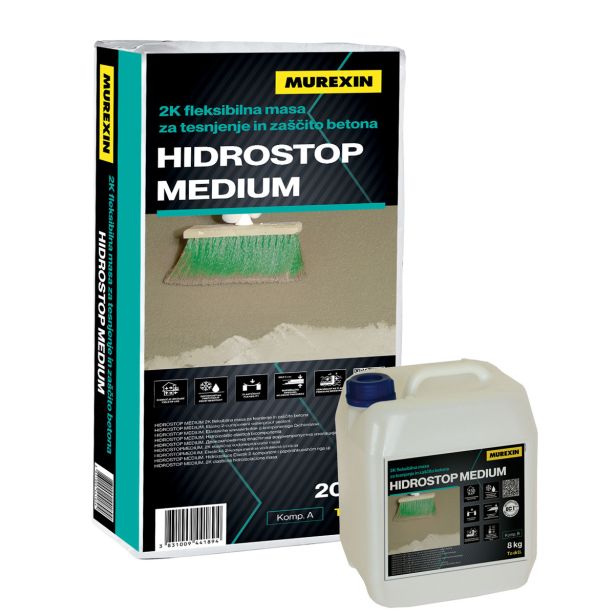 VODOTESNA MASA MUREXIN HIDROSTOP MEDIUM A+B 28 KG