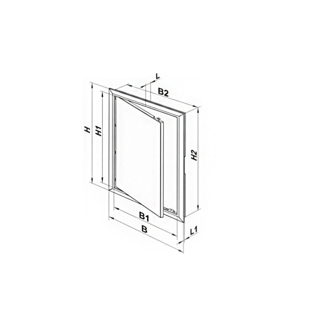 VRATCA ZA DIMNIK VAFRA 145X270 POCINKANA