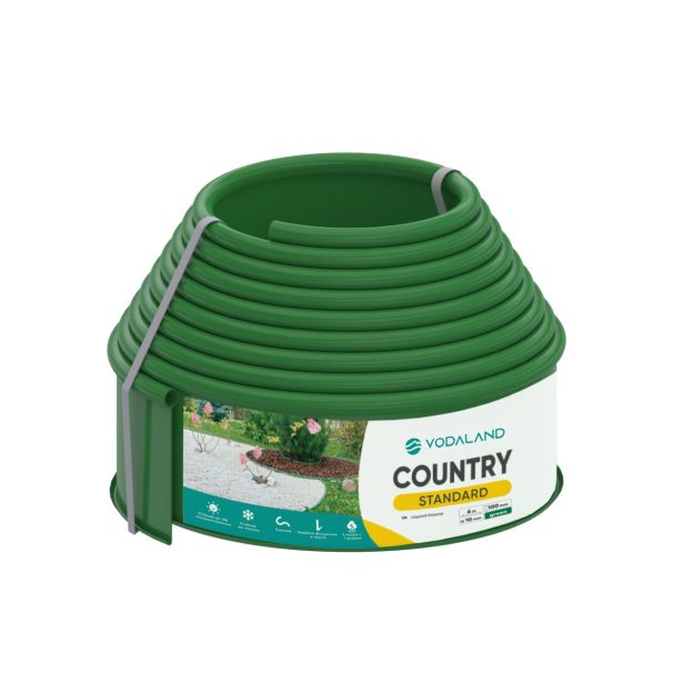 VRTNA OBROBA 2PR-TERRA COUNTRYLINE IZ PP MATERIALA, H=100MM, D=6 METROV - ZELENA