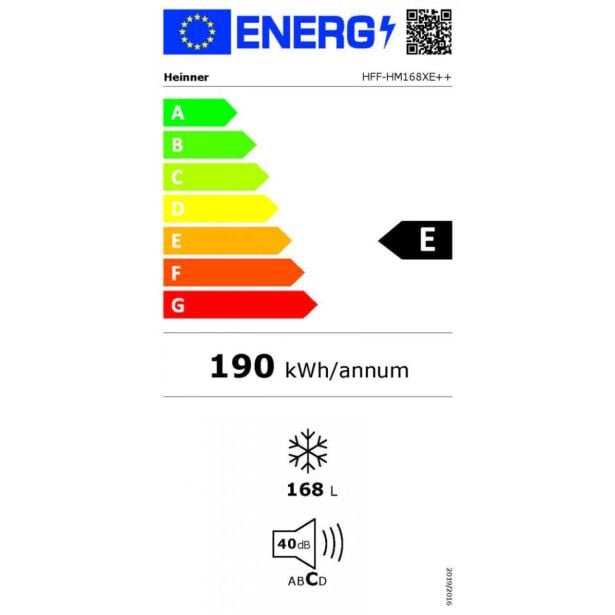 ZAMRZOVALNA OMARA HEINNER HFF-HM168XE++