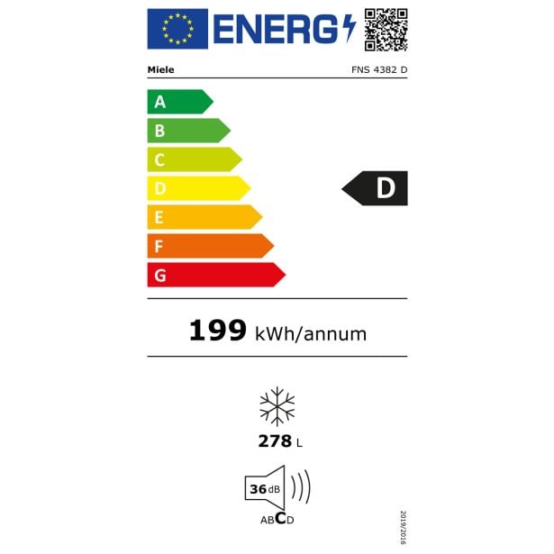 ZAMRZOVALNA OMARA MIELE FNS 4382 D