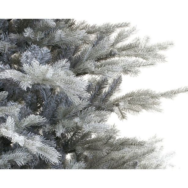 ZASNEŽENA NOVOLETNA JELKA GRANDIS FIR IZ UMETNE MASE, VIŠINE 210 CM