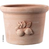 GLINENI ZUNANJI LONEC DEROMA CILINDRO SICILIA TERRACOTTA 23 CM