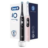 ELEKTRIČNA ZOBNA ŠČETKA ORALB IO6 DUO ČRNA/ROZA