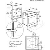 VGRADNA PEČICA ELECTROLUX EOF5C50BZ