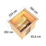 FINSKA SAVNA ANJA 4+9KW GRELEC BIO PREDNJI VHOD+STREŠ.VENEC