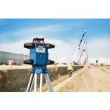 ROTACIJSKI LASER BOSCH GRL 600 CHV PROFESSIONAL S SPREJEMNIKOM LR 60, STOJALOM BT 170 HD IN MERILNO PALICO GR 240