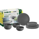 KAMP JEDILNI PRIBOR BRUNNER MELAMINE SET MIDDAY DOLOMIT SIVI 12/1