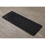 KOPALNIŠKA PREPROGA TENDANCE MICROFIBER SPOMINSKA PENA PEBBLE 45X120 CM ČRNA