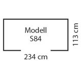 KOVINSKA VRTNA HIŠKA GLOBEL SKILLION 84 ANTRACIT Š234 X G113 X V199 CM