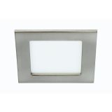 LED PANEL FLAT-IN 7W NW 120X120MM, NIKEL MAT