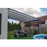 NADSTREŠEK ZA TERASO PALRAM FERIA PATIO COVER 4X4.25M SIVA/TRANSPARENT